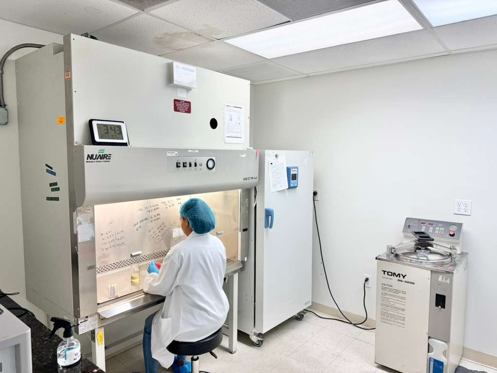 High-Performance Liquid Chromatography (HPLC) instrumentation used for peptide purity testing